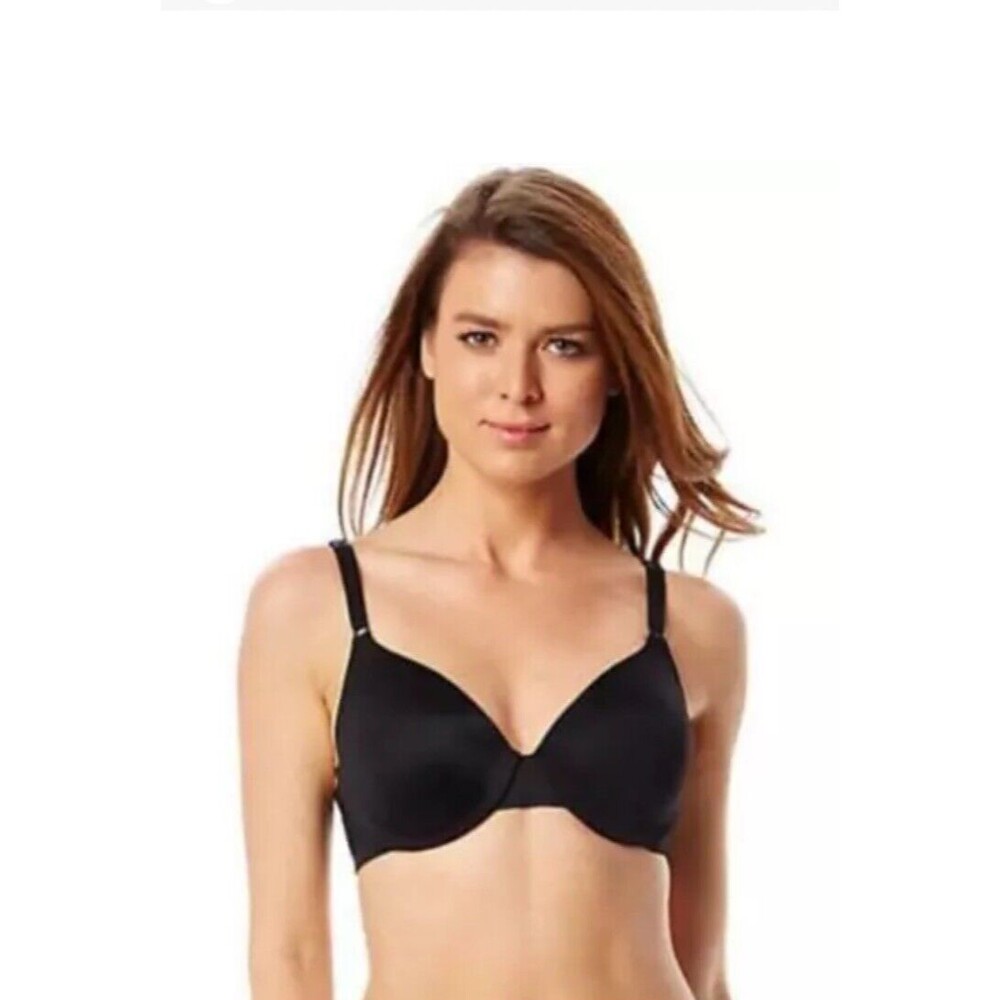 Warner's Bra Size 36D This is Not a Bra Tailored Underwire Full Coverage Black